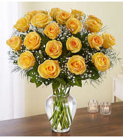 Yellow Roses Two Dozen. An arrangement by Flowers of Jacksonville.