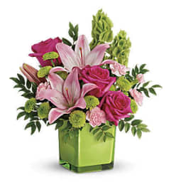 In Love With Lime Bouquet. An arrangement by Flowers of Jacksonville.