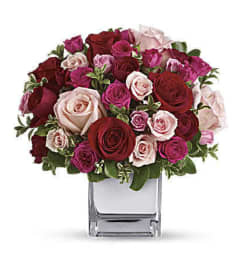 Love Medley With Red Roses. An arrangement by Flowers of Jacksonville.
