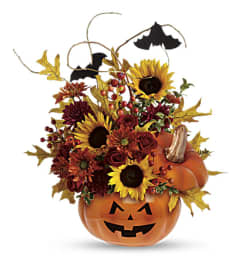 The Trick or Treat Bouquet. An arrangement by Flowers of Jacksonville.
