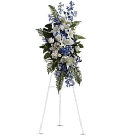 The Ocean Breeze Spray. An arrangement by Flowers of Jacksonville.