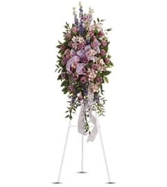 Finest Farewell Spray. An arrangement by Flowers of Jacksonville.