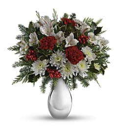Silver Snowflakes Bouquet. An arrangement by Delray Beach Flower Market.