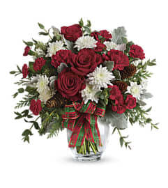 X-Mas Shine Bouquet. An arrangement by Pan Am Florist.
