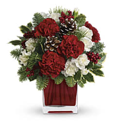 Make Merry by Florist. An arrangement by Pan Am Florist.