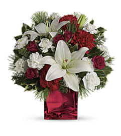 Caroling In The Snow by Pan Am. An arrangement by Pan Am Florist.