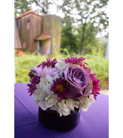 MINI VASE FOR SMALL TABLE. An arrangement by Flowers by Priscilla.
