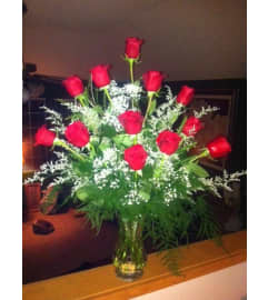 Designer Red Roses. An arrangement by Renton Flower Shop.