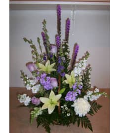 Heavenly Sent. An arrangement by Doyle's Flower Shop.