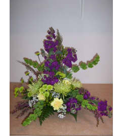 Purple Frisk. An arrangement by Doyle's Flower Shop.