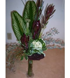 Cabbage Patch. An arrangement by Doyle's Flower Shop.