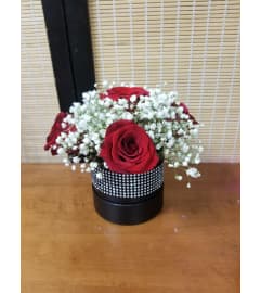 Small Rose Box. An arrangement by K1 Floral Studio.