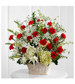 Loving Memory Basket. An arrangement by Sonia's Florist.