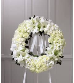 The Wreath of Remembrance. An arrangement by Flowers of Jacksonville.