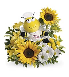 A Bee Well Bouquet. An arrangement by Flowers of Jacksonville.