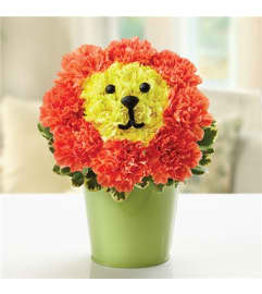 LION. An arrangement by Burlington Flowers.