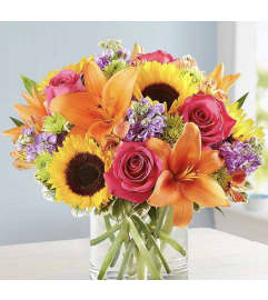 A Florals Embrace. An arrangement by Seasons Change Designs.