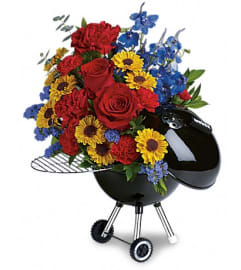 BBQ. An arrangement by K1 Floral Studio.