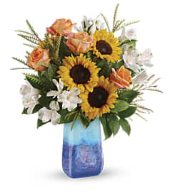 A Sunflower Beauty Bouquet. An arrangement by Flowers of Jacksonville.