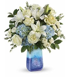 An Ocean Sparkle Bouquet. An arrangement by Flowers of Jacksonville.