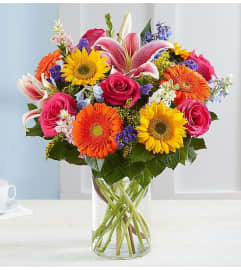 GARDEN PATHWAYS. An arrangement by J.D. Ballantine's Flowers and Gifts.