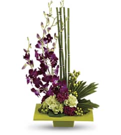 A Touch of Zen. An arrangement by Westchester Flowers and Gifts.