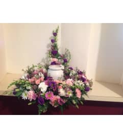 Urn Wrap. An arrangement by Novak's Flower Shoppe.