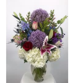 Paris Purples. An arrangement by Blue Iris Florist.