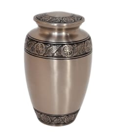 urn. An arrangement by Flowers 4 U Helping Hand.