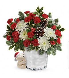 Polar Bear Warm hug. An arrangement by Avenue Flowers and Gifts. Polar Bear Warm hug. An arrangement by Avenue Flowers and Gifts.