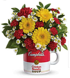Campbell's Get Well Soon. An arrangement by Avenue Flowers and Gifts. Campbell's Get Well Soon. An arrangement by Avenue Flowers and Gifts.