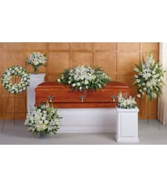 funeral special 3. An arrangement by Flowers 4 U Helping Hand.