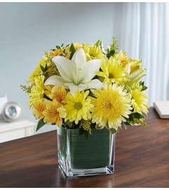 YELLOW TEARS. An arrangement by J.D. Ballantine's Flowers and Gifts.