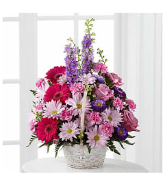 PASTEL PEACE PRAYER. An arrangement by J.D. Ballantine's Flowers and Gifts.