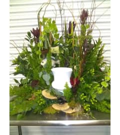Riverbank Tribute. An arrangement by The Farm and Floral Market.