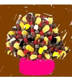 editable flowers party piece. An arrangement by Flowers 4 U Helping Hand.