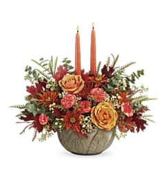 Autumn Fall Centerpiece. An arrangement by Delray Beach Flower Market.