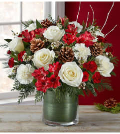 Season's Spirit Arrangement. An arrangement by Butterflies Flower Shop.
