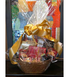 Indulgence Gift Basket (Pre-Order Only). An arrangement by Petals.