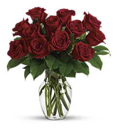 The Enduring Passion - 12 Red Roses. An arrangement by Mamaroneck Flowers.