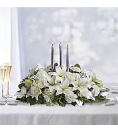 New Year Centerpiece. An arrangement by Elegant Florist.