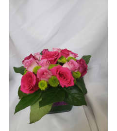 Pink rose love. An arrangement by Jane's Floral Dreams.