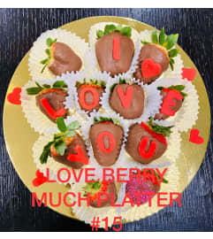 12Ct LOVE BERRY MUCH PLATTER. An arrangement by Bee Flowers.