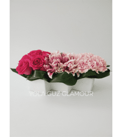 Zig Zag Pink Delight. An arrangement by Brickell Exclusive Blooms.