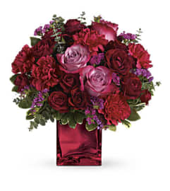 The Rich Ruby Bouquet. An arrangement by Rennix Flowers.