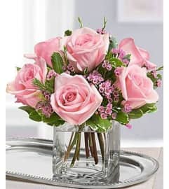 Pretty Pink Pastel Bouquet. An arrangement by Flowers by Anna.