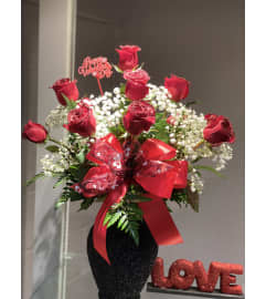 The Rebel1. An arrangement by Lilah's Flower Box.