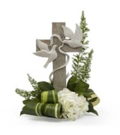 Eternal Peace Memorial. An arrangement by Pretty Petals Floral Boutique.