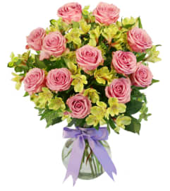 FSN-PINKY SWEAR. An arrangement by Erika's Flowers.