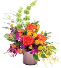 FSN-ORCHID ROSE PARADISE. An arrangement by Erika's Flowers.